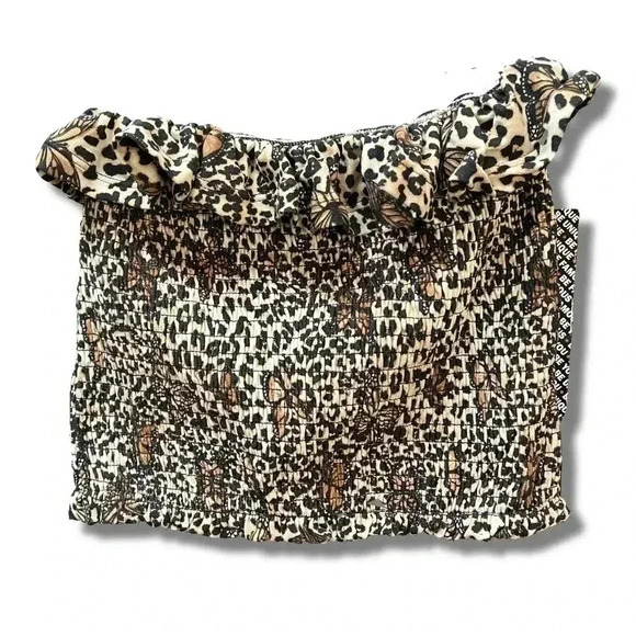 🌟 Almost Famous Leopard Print tube top Size Small 🌟 - Picture 1 of 5